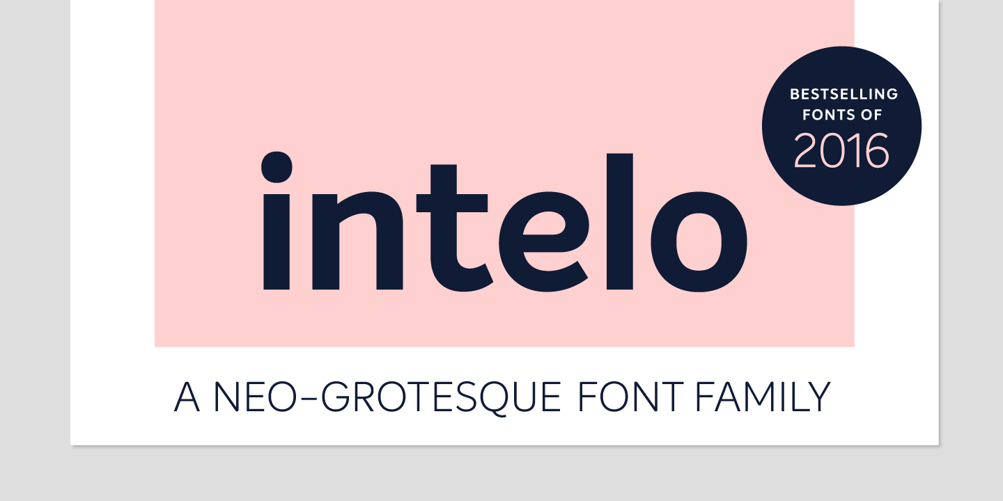 Пример шрифта Intelo Italic